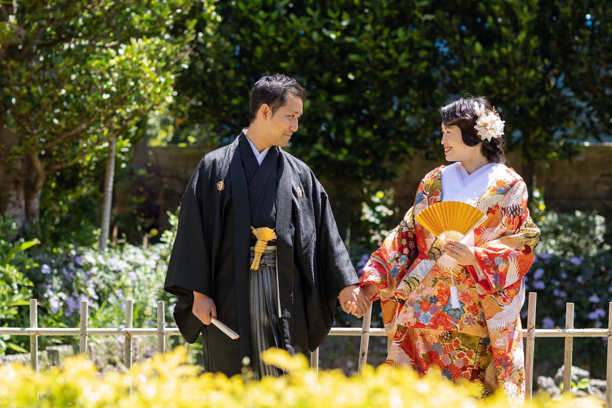 和装フォトウェディング を叶えます マリーマーブルのリゾートウェディング